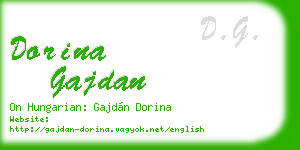 dorina gajdan business card