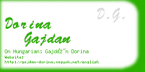 dorina gajdan business card